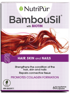 Nutripur - Bambousil - Hair, Skin, Nails, Beauty, Connective Tissue, Biotin - Ebambu.ca natural health product store - free shipping <59$ 