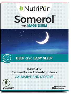 Nutripur Somerol - Anguish causing insomnia, Difficulty to fall asleep, Frequent waking, Insomnia, Irritability, Nervousness, Nocturnal agitation, Light sleep. - Ebambu.ca natural health product store - free shipping <59$ 