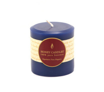 Honey Candles - Round Pillars - 13 colours by Honey Candles - Ebambu.ca natural health product store - free shipping <59$ 