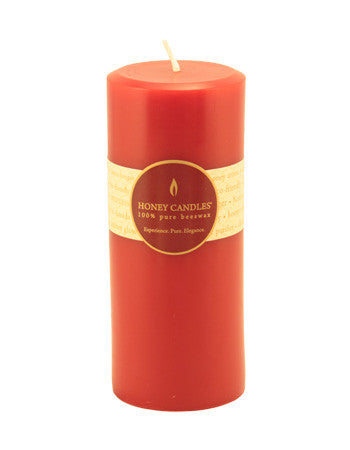 Honey Candles - Round Pillars - 13 colours by Honey Candles - Ebambu.ca natural health product store - free shipping <59$ 