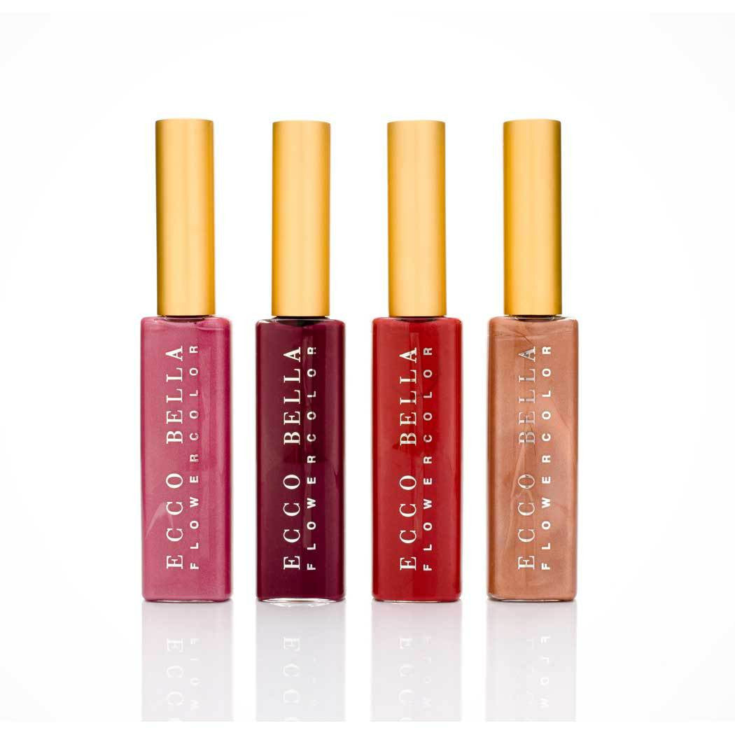 Ecco Bella Flower Color Lip Gloss - 4 colours by Ecco Bella - Ebambu.ca natural health product store - free shipping <59$ 